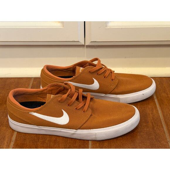Nike SB Zoom Stefan Janoski Canvas RM Shoes Cider (Brown) White hoes Mens Sz 7.5